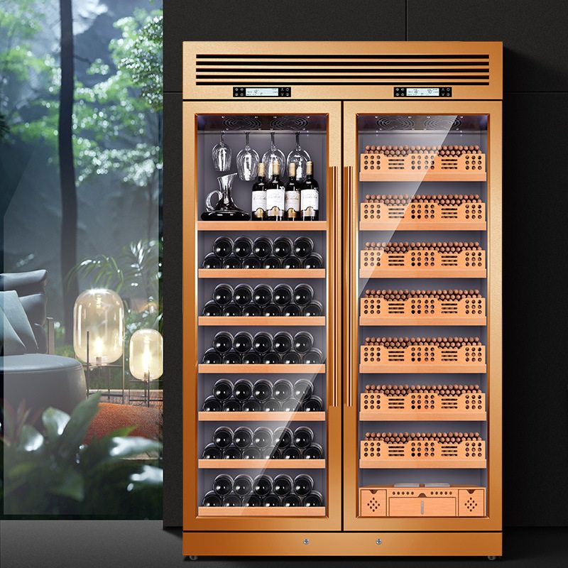 正品FUKE富客FK-350WB雪茄柜红酒柜不锈钢恒温恒湿雪茄柜智能酒柜