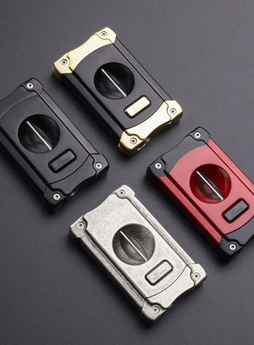 正品GRUS格律斯雪茄剪V型雪茄刀多功能不锈钢锋利刀刃V型切口器