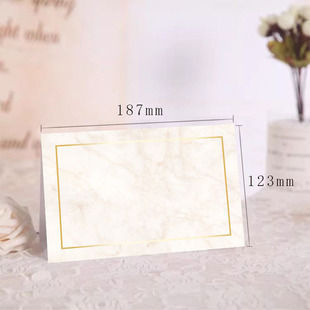 欧式婚礼嘉宾席位卡 桌牌结婚宴席台卡 婚庆座位卡 年会卡定制