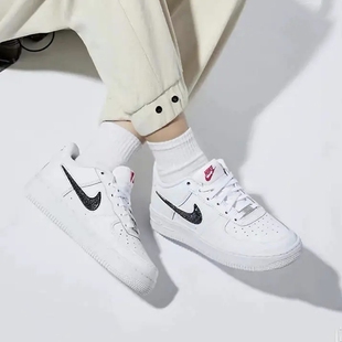 纯白空军一号 Air Force 1 全白男女大童运动休闲板鞋 百搭小白鞋