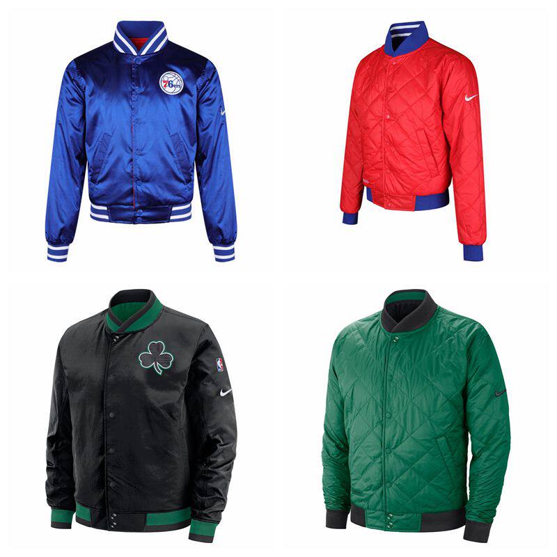 耐克 NIKE NBA 男篮球外套两面穿棉服夹克 AV6581-010 AV6597-495