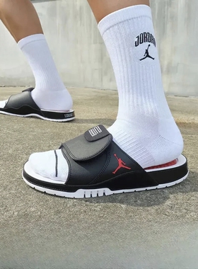 Air Jordan Hydro 11 男子防滑魔术贴运动休闲一字拖鞋FN2452-006