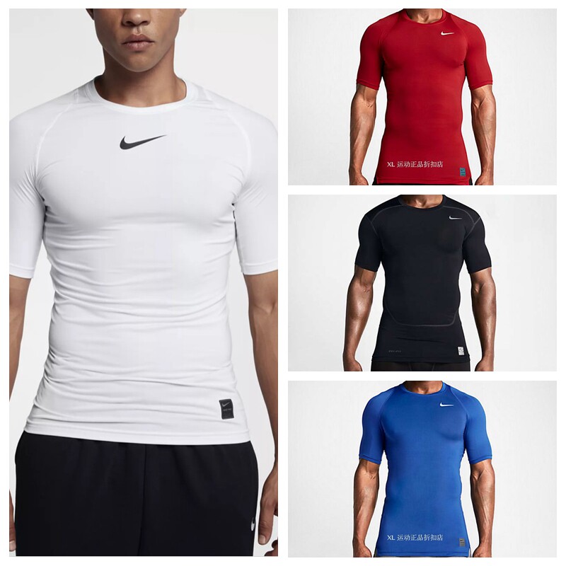 耐克NIKE PRO 男子弹力训练紧身衣短袖 933317-838092-BV5632-010