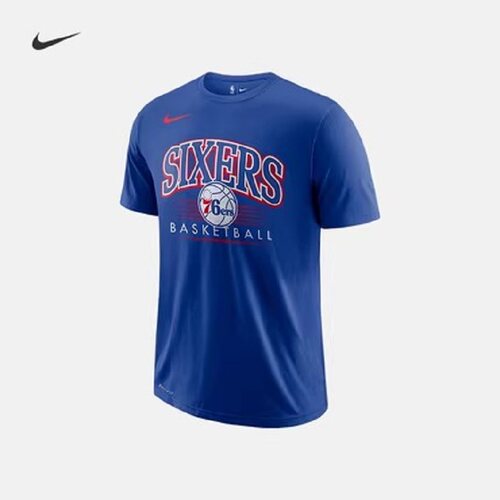 Nike 耐克 NBA费城76人队 男子运动短袖休闲T恤 AQ6355-495