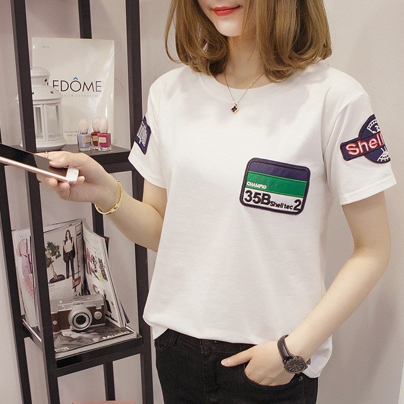 特大号加肥加大码女装上衣短袖t恤女夏季情侣装韩版胖mm200斤宽松|ruв категории Женская одежда, футболка - от Buy2taobao.com для оказания профессиональной услуги покупки агента Taobao
