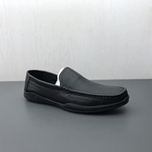 日常休闲舒适圆头平底百搭牛皮男单鞋 工厂断码 新款 春季 真皮男鞋