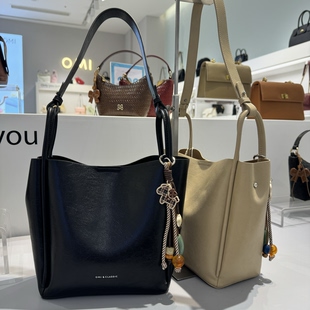 时尚 简约大容量通勤斜挎单肩包 OMI欧米箱包OMI箱包新款 专柜发货