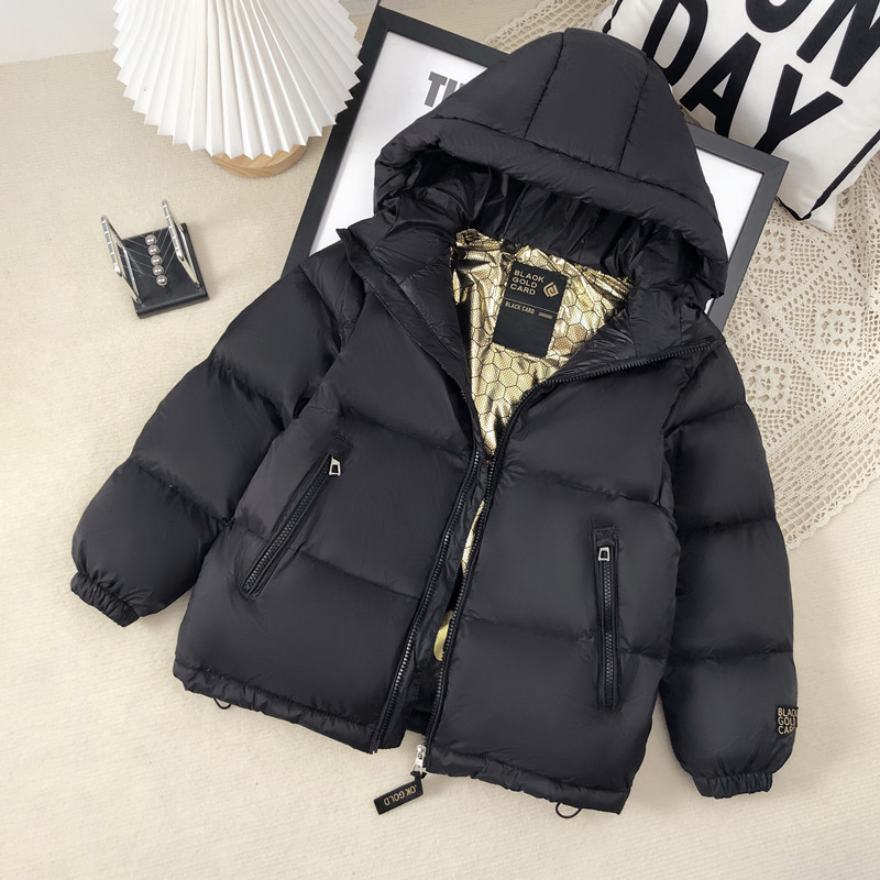 2024秋冬新款童装羽绒服中大儿童羽绒服加厚黑金羽绒服直播团购供
