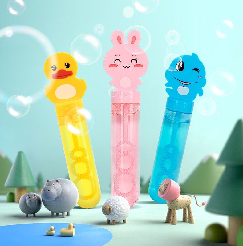 小号瓶吹泡泡棒管器手动儿童泡泡机玩具小孩大号补充液泡泡水迷你