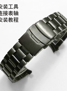 适用卡西欧EQW-M710 600 A1110 T720 500/510DC黑钢带 表带表链