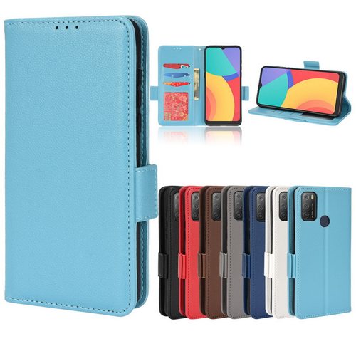适用于阿尔卡特Alcatel 1S 2021纯色3L 2021手机壳翻盖式保护皮套