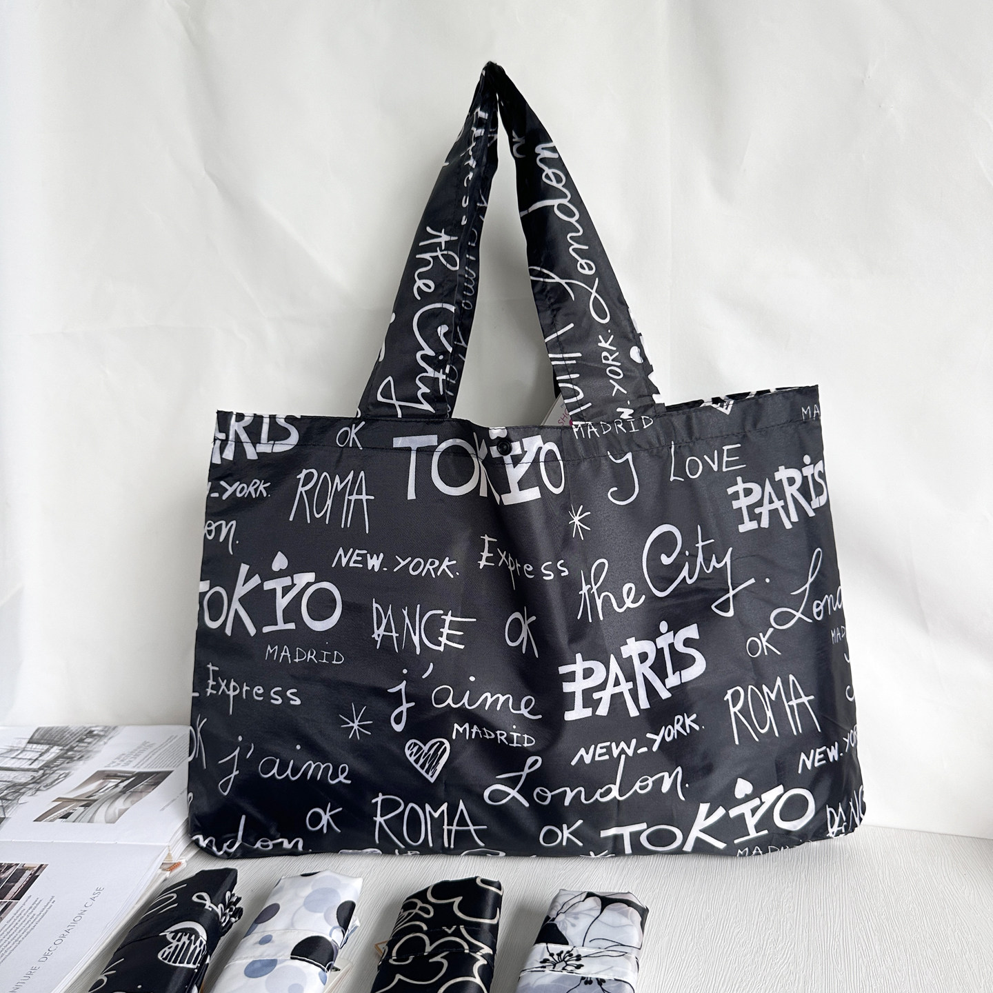 便携折叠购物收纳袋蓝色收纳轻便购物袋逛街买菜环保袋方便布袋子,收纳整理,购物袋/环保袋/帆布袋,淘宝优惠券,粉丝福利购,淘宝优惠卷