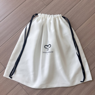 白色束口收纳袋旅行套装防尘袋子束口袋钱包包衣物抽绳收纳整理包