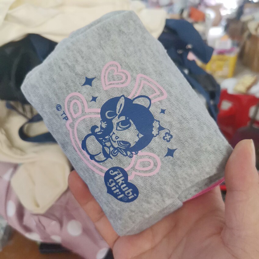 卡通印花便携化妆包12*3*9cm