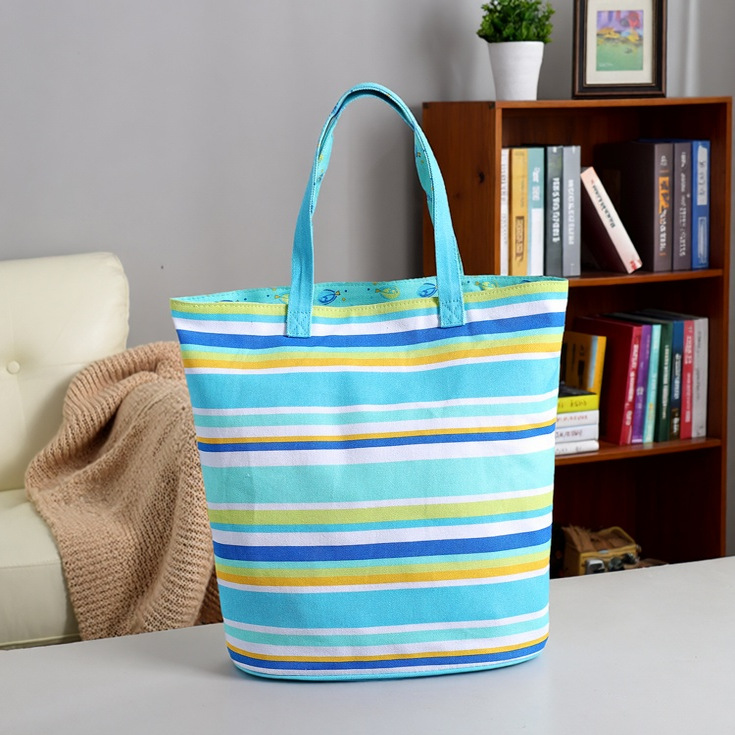 出口外贸原单帆布包加厚大容量托特包露营沙滩环保购物收纳大包包