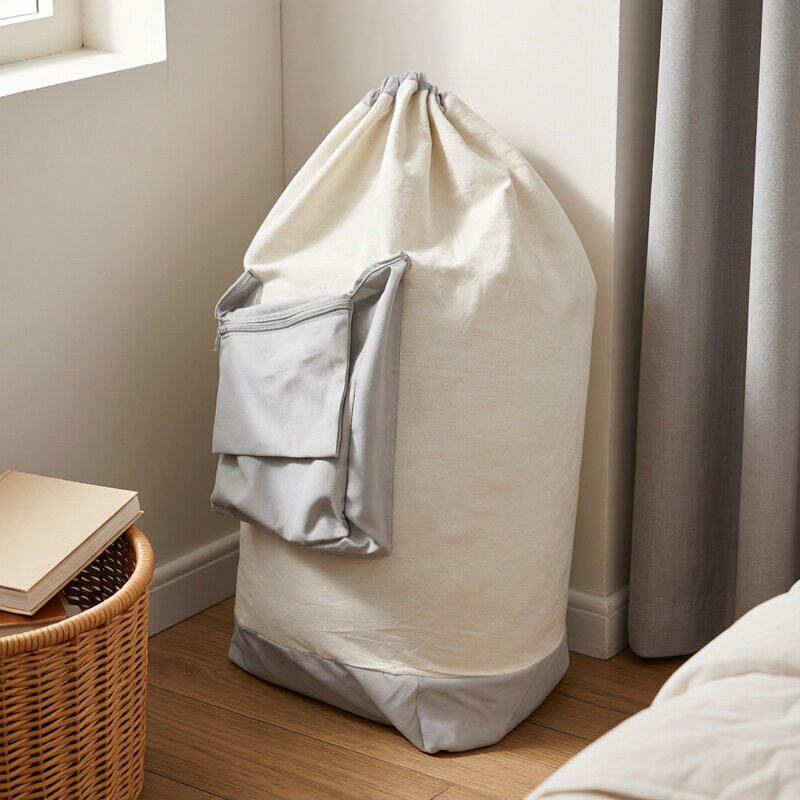 大号棉麻被子收纳防尘袋衣物杂物玩具整理包搬家旅行收纳袋大布袋