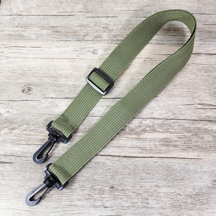 宽3.2cm 可调节包包肩带 全长120cm 尼龙肩带 军绿色