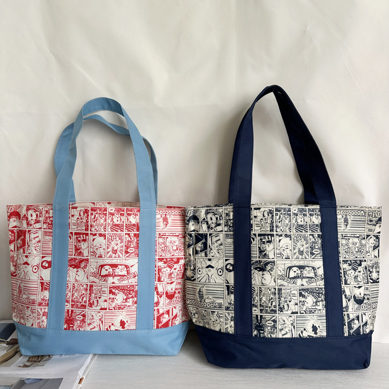 外贸日单库存订单大号手提包环保购物袋单肩包防水收纳卡通托特包,收纳整理,购物袋/环保袋/帆布袋,淘宝优惠券,粉丝福利购,淘宝优惠卷