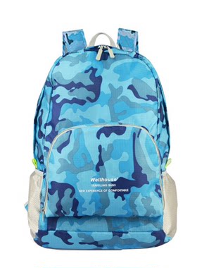 户外登山双肩皮肤包女旅游轻便大容量外出旅行背包折叠超轻薄防水