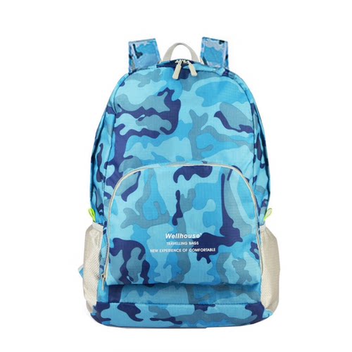 户外登山双肩皮肤包女旅游轻便大容量外出旅行背包折叠超轻薄防水