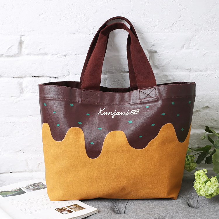 日系关八章鱼烧通勤托特包大学生单肩帆布包女大容量休闲购物包,箱包皮具/热销女包/男包,通用款女包,淘宝优惠券,粉丝福利购,淘宝优惠卷