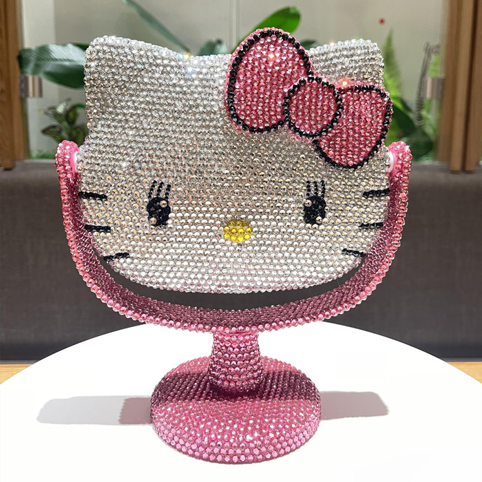 diy包邮公主女生旋转镜子梳妆镜