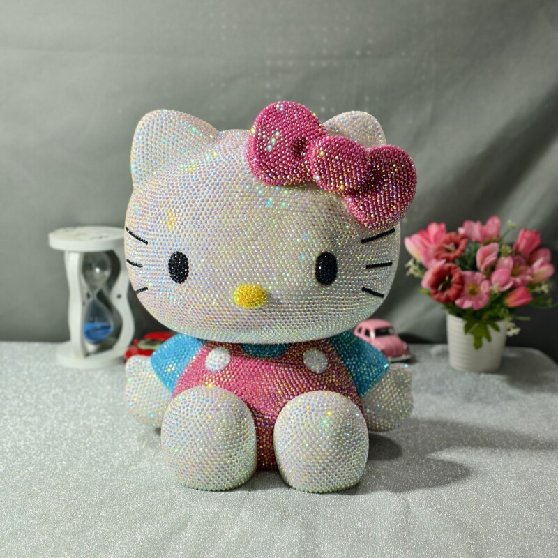 凯蒂猫手工贴钻摆件hellokitty
