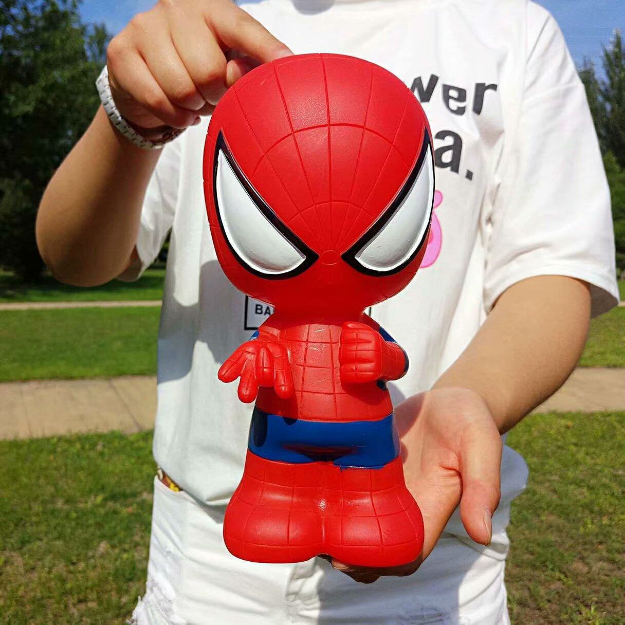 蜘蛛侠存钱罐 节日防摔超大号储蓄罐创意卡通储钱罐男圣诞节礼物