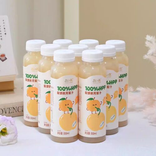 新品 梨颂100%秋月梨汁300ML 果汁HPP鲜果鲜榨纯果汁饮料秋月梨
