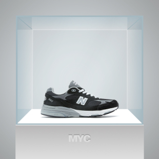WR993BK NB993耐磨低帮米黑男女休闲跑鞋 New Balance