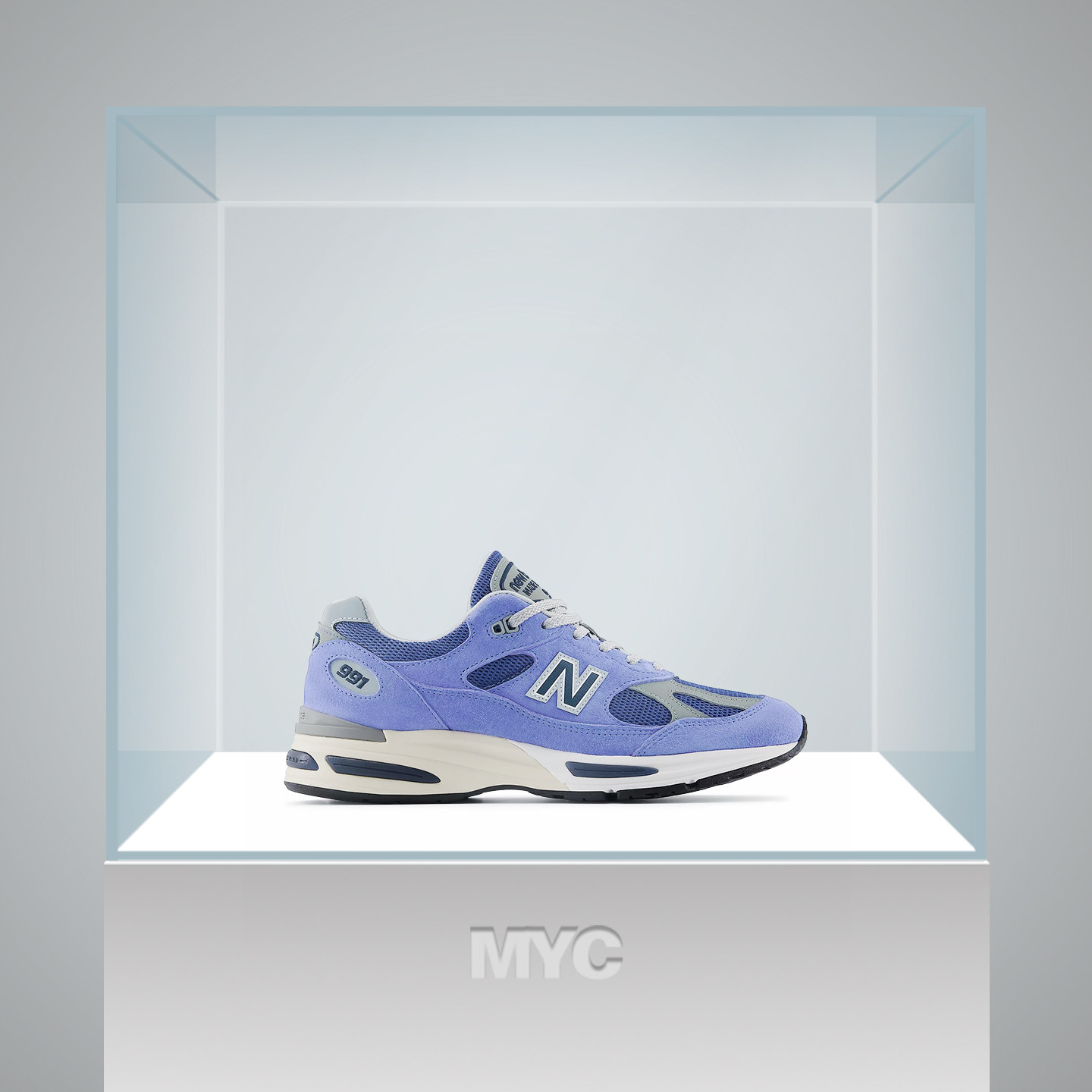 NEW BALANCE NB991 V2系列 舒适百搭耐磨低帮男子跑步鞋U991BK2