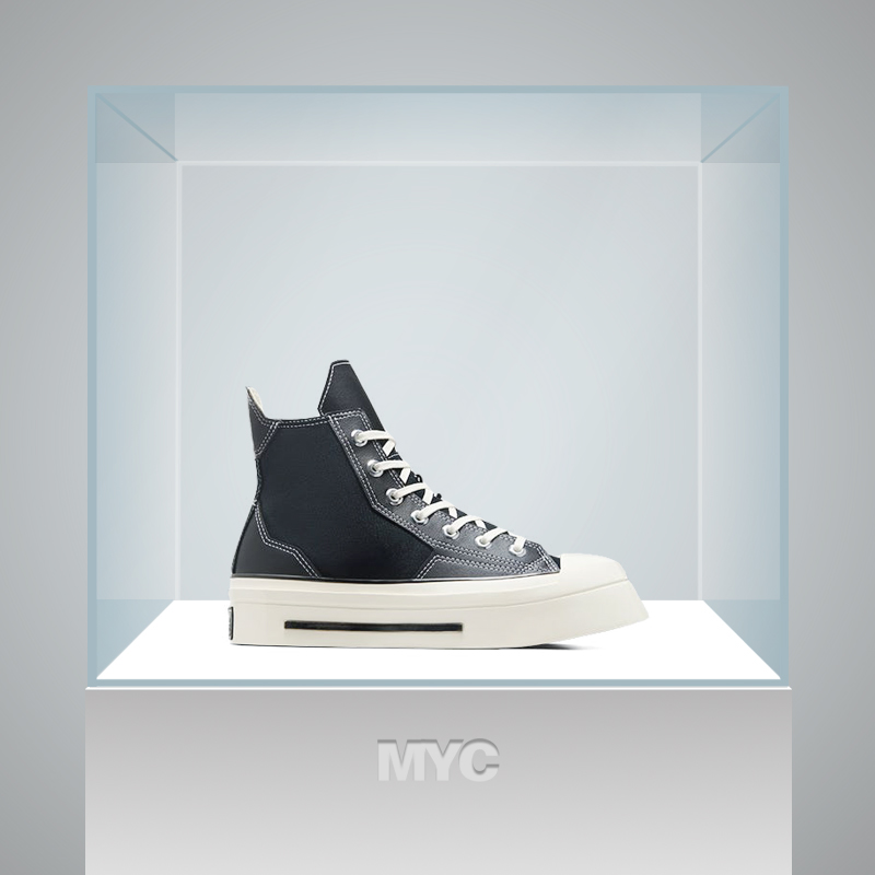匡威CONVERSE联名厚底几何帆布鞋