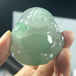 非洲翠独龙玉果绿色佛公天然玉石A货玉坠挂件吊坠男女玉项链