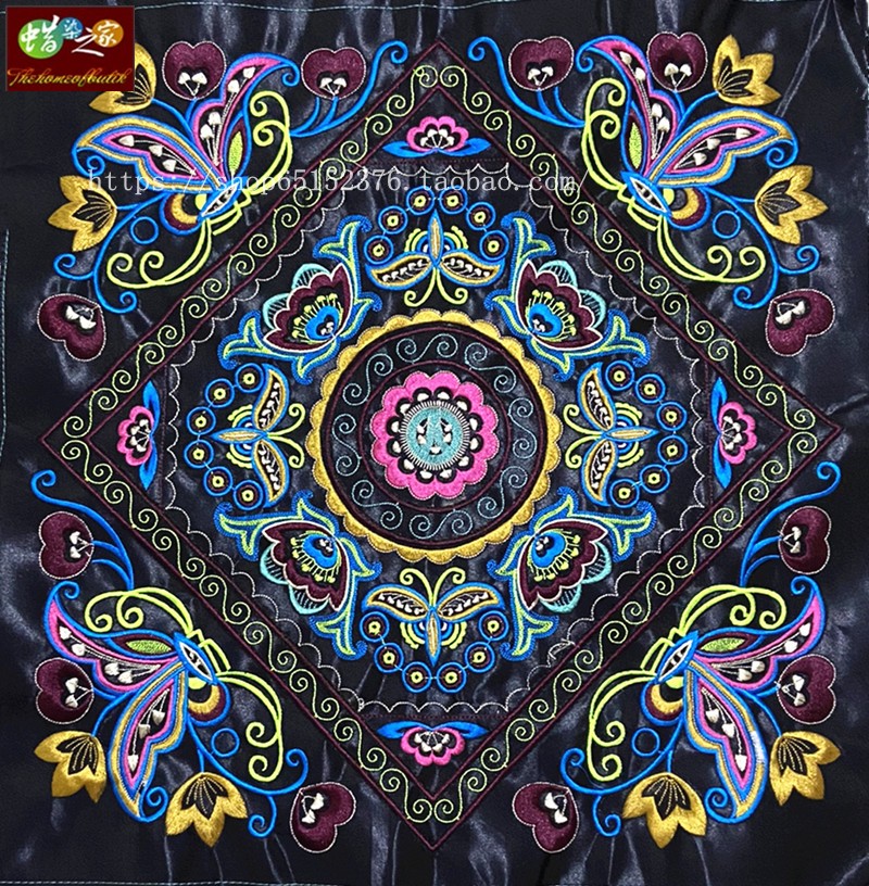 苗族刺绣绣片绣花包包辅料DIY