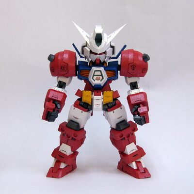 K纸魂SD AGE-1 Titus 纸模型DIY全进口珠光纸免划线免切割