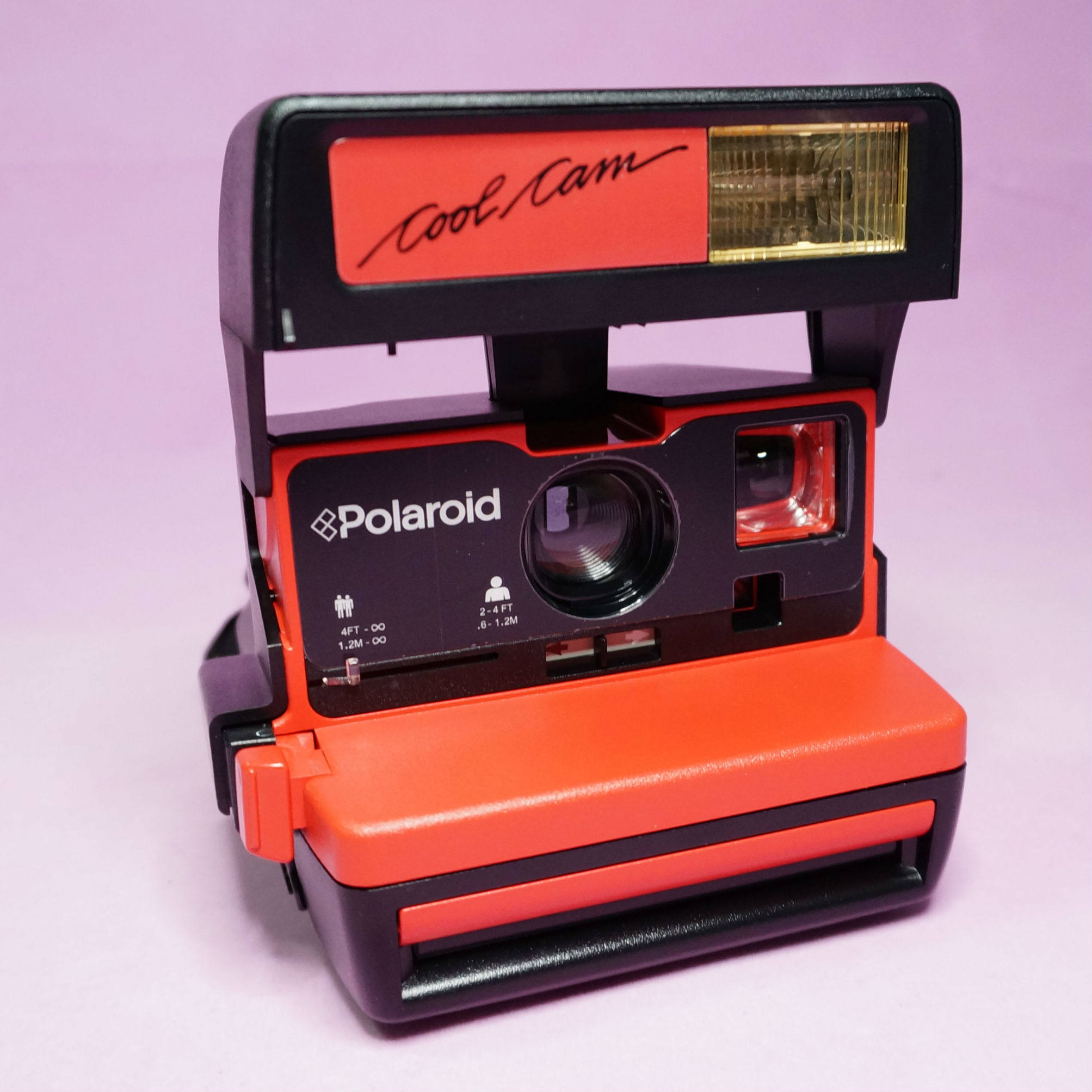 宝丽来拍立得600 coolcam一次成像照相机复古红色采用600相纸 041