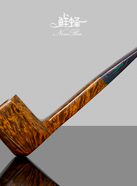 NewBee石楠木烟斗男士手工实木长腿判官烟斗传统老式过滤专用烟具