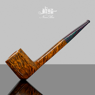 NewBee石楠木烟斗男士手工实木长腿判官烟斗传统老式过滤专用烟具