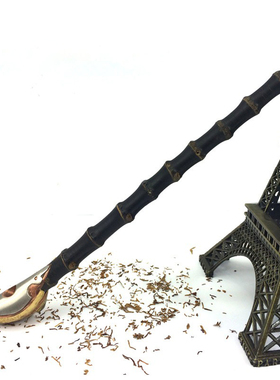 朝烟筒江山旱烟斗竹子长杆竹节过滤烟袋锅旱烟袋老式手工纯铜烟具