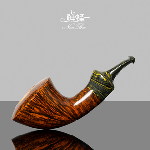 NewBee石楠木烟斗男士手工实木便携小号角斗老式传统过滤专用烟具