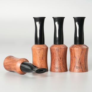 花梨木雪茄烟嘴实木便携循环型9mm过滤芯咬嘴男士手工专用具配件