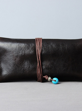 OLDFOX多功能便携烟斗包牛皮手卷真皮收纳烟袋男士专用烟草工具包