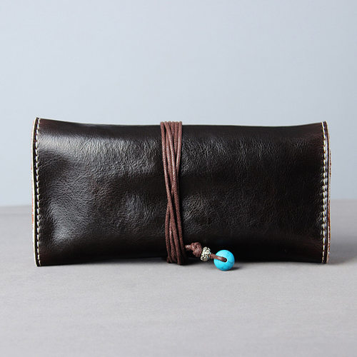 OLDFOX多功能便携烟斗包牛皮手卷真皮收纳烟袋男士专用烟草工具包