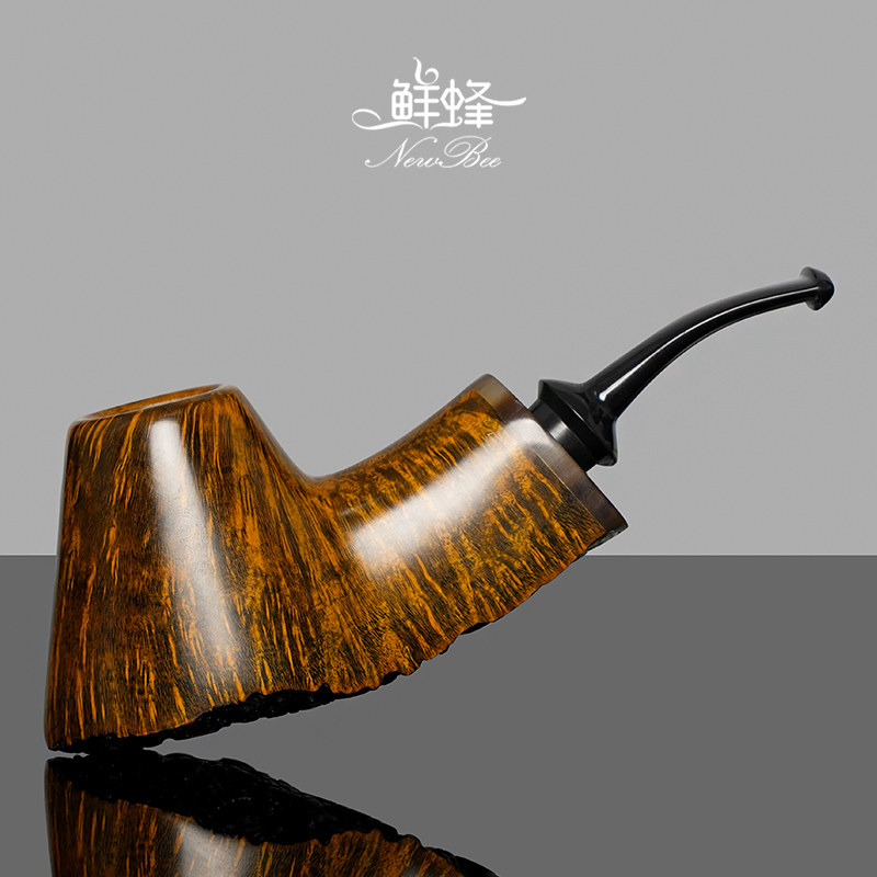 NewBee石楠木烟斗手工瘤皮火山桌斗实木传统老式过滤专用男士烟具