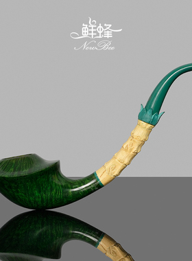 NewBee石楠木烟斗手工实木自由式传统老式黄杨木竹节过滤男士专用