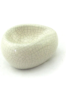 陶瓷烟斗架白色裂纹1位单托斗座单托斗架男士收藏展示支架子配件