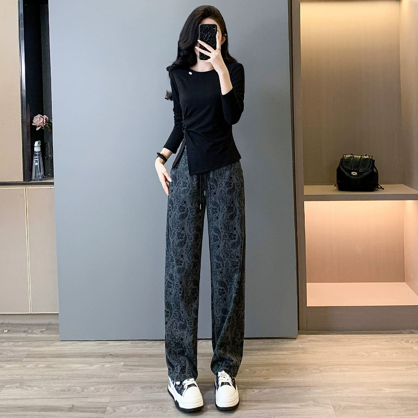 个性上衣长裤时尚套装