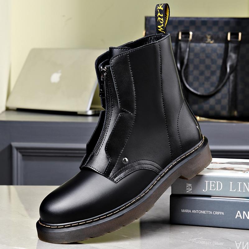 2024新款冬季加绒保暖马丁靴
