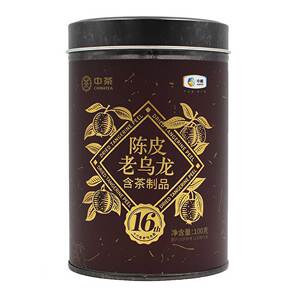 中粮中茶乌龙茶陈皮老乌龙十六年陈乌龙三年陈新会陈皮茶叶罐装