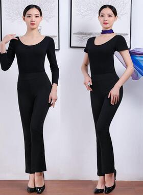 舞蹈练功服女古典舞成人形体礼仪导师服优雅仪态连档名媛走秀套装